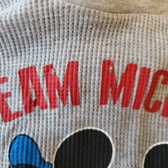 Lot of 8 Disney 12-18 & 18 mo Mickey Hoodies Tops Thermal One Piece Variety - Picture 10 of 15